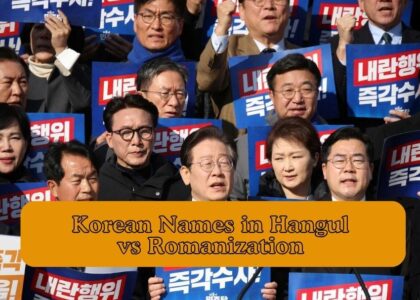 Korean Names in Hangul vs Romanization