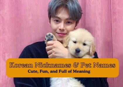 Korean Nicknames and Pet Names